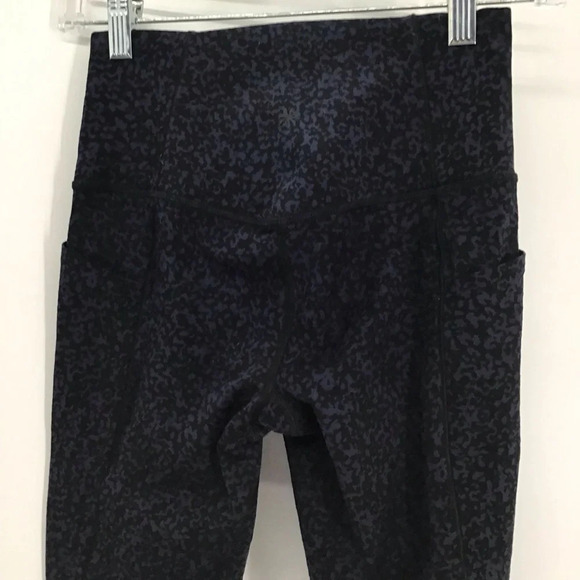 Athleta Women’s Salutation Gravel Pocket Athletic Leggings Black/Blue Size XS - Picture 6 of 8